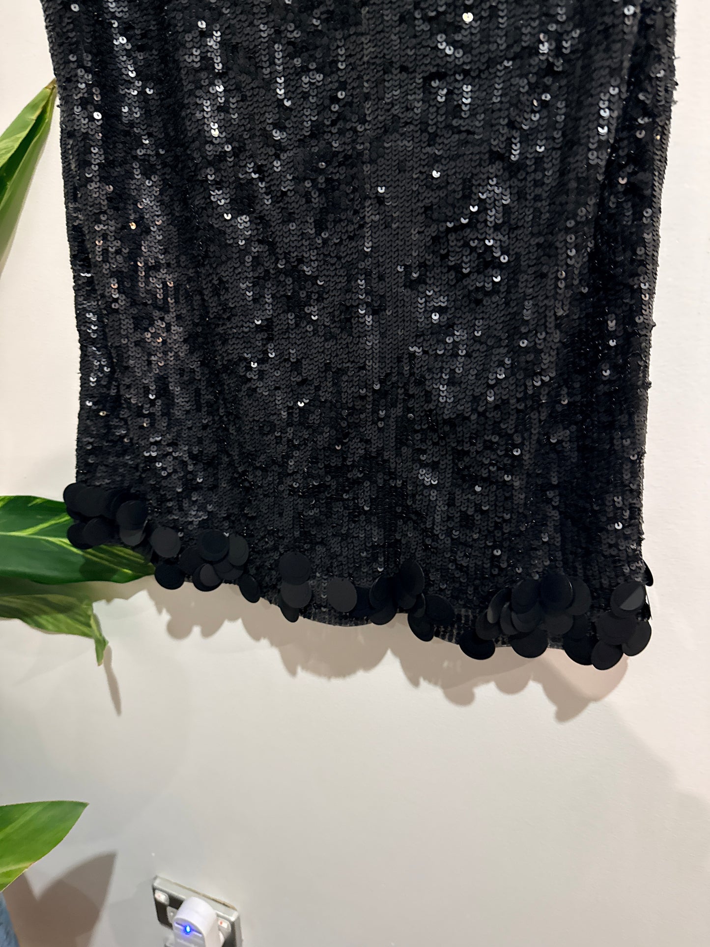 Hannah Jo Sequin Tank Mini Dress Size M