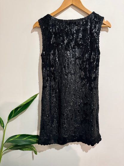 Hannah Jo Sequin Tank Mini Dress Size M