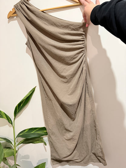 H & M Asymmetrical Pleated Dress Size M