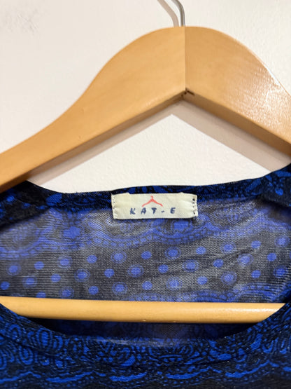 Kat-e Geometric Dot Knit Top Size U/Arm to U/Arm 49cm