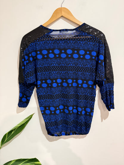 Kat-e Geometric Dot Knit Top Size U/Arm to U/Arm 49cm