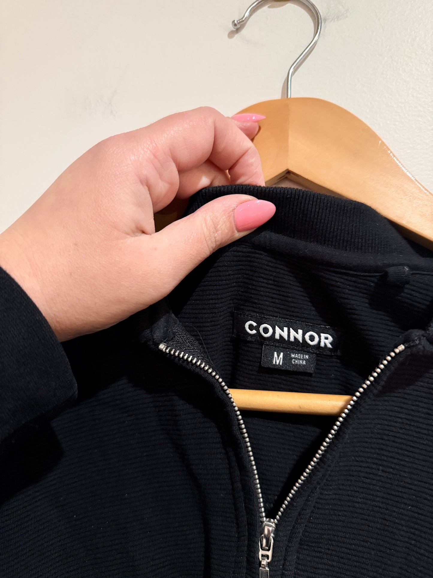 Connor Knit Quarter-zip Polo Shirt Size M