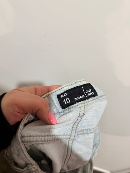 Jay Jays Distressed Denim Shorts Size 10