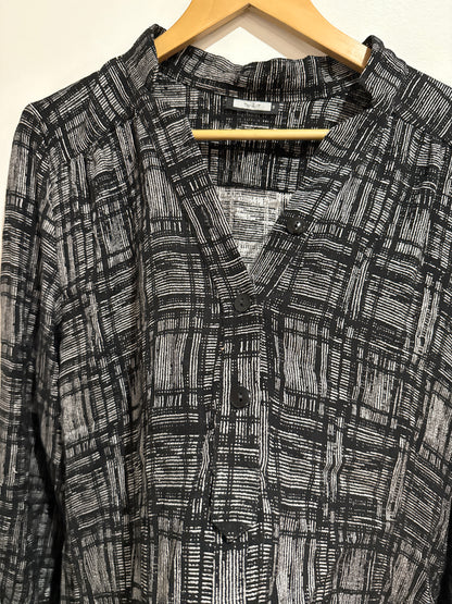 To-a-t Textured Check Top Size 12