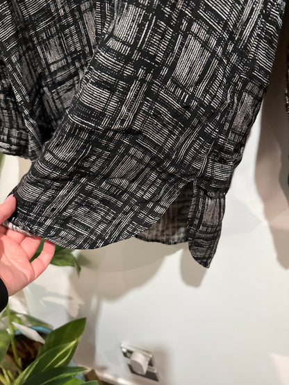 To-a-t Textured Check Top Size 12