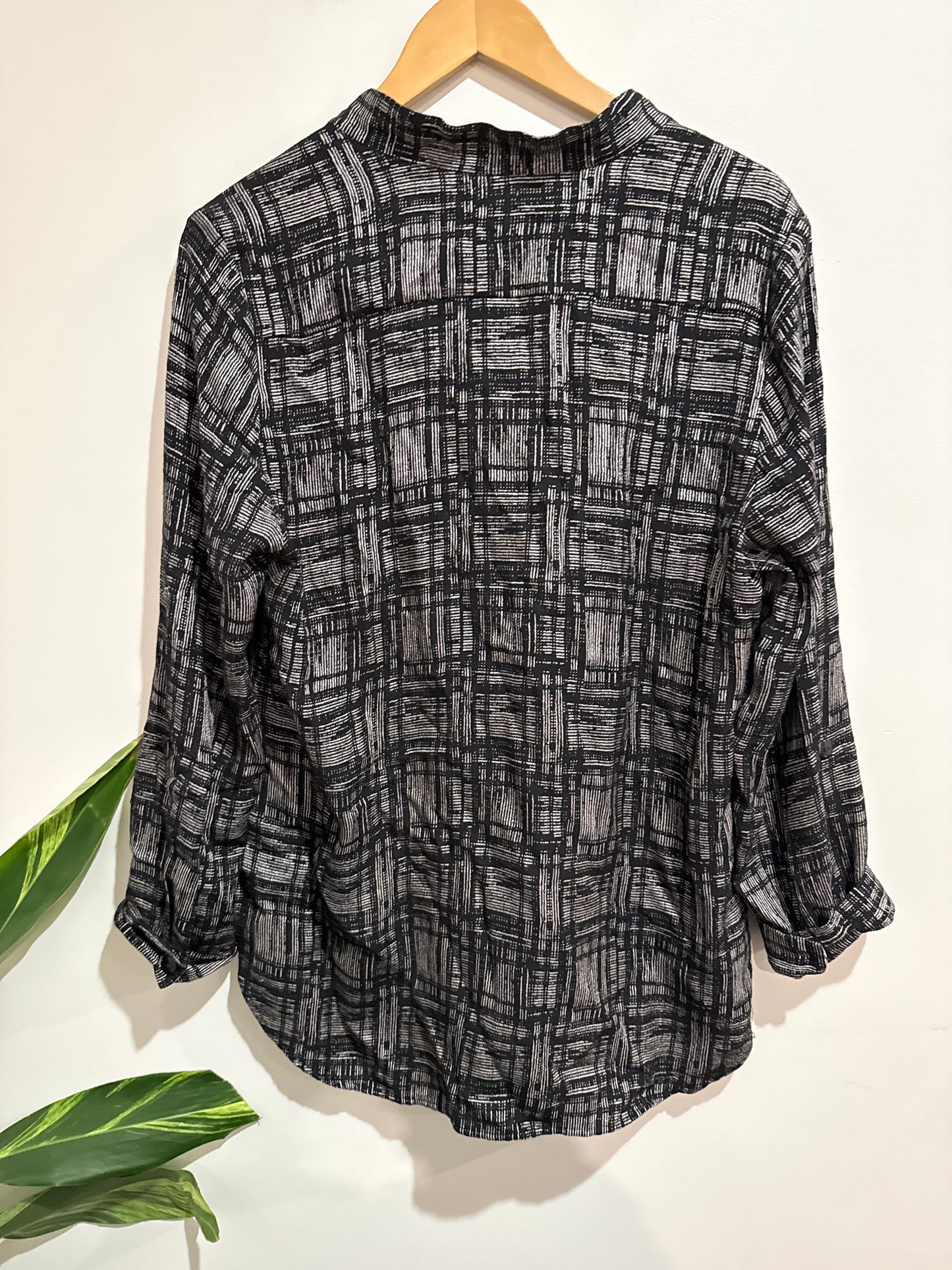 To-a-t Textured Check Top Size 12