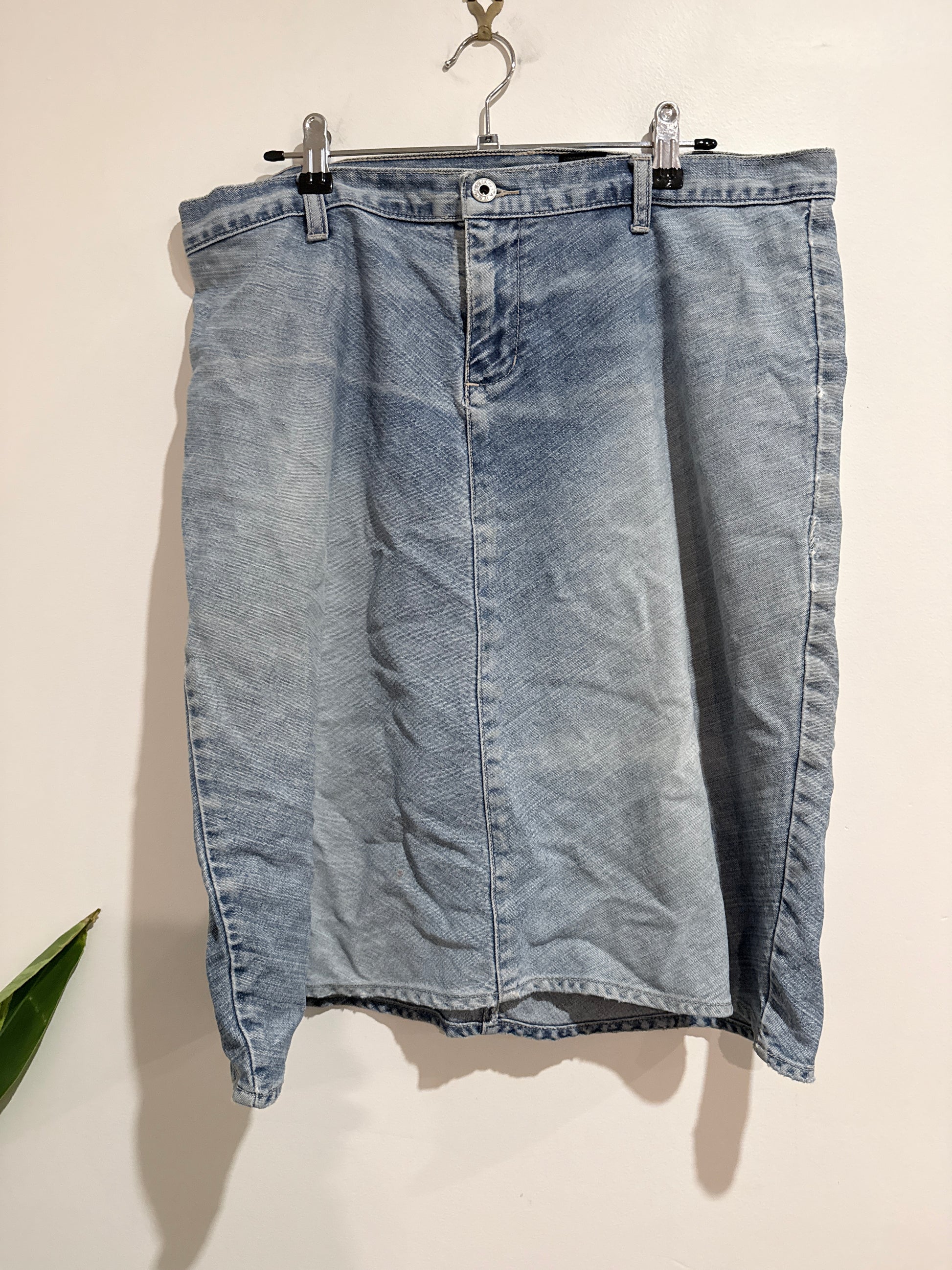 Jeans West Denim Maxi Skirt Size 16