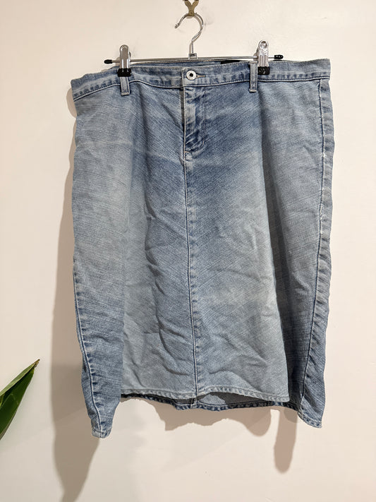 Jeans West Denim Maxi Skirt Size 16