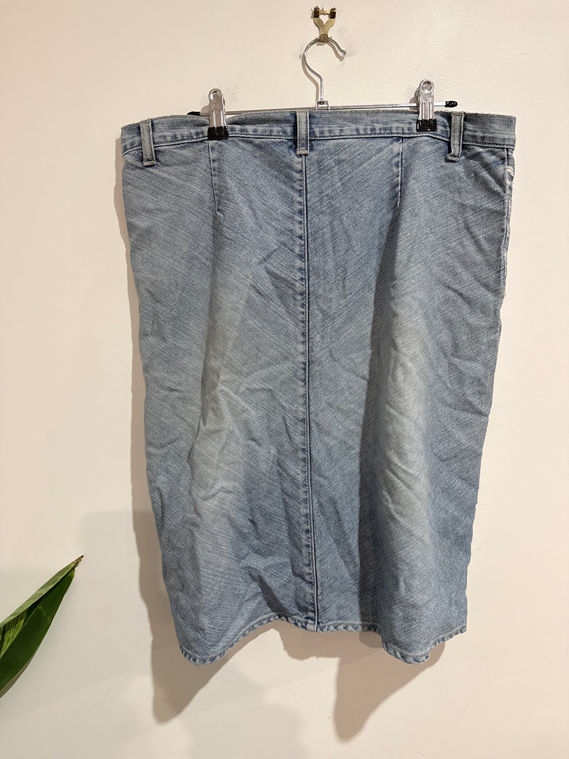 Jeans West Denim Maxi Skirt Size 16