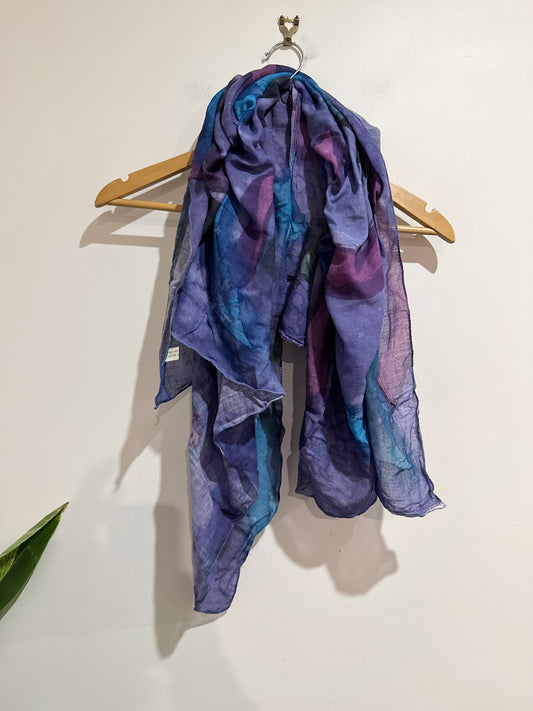 Hand-dyed Silk Scarf