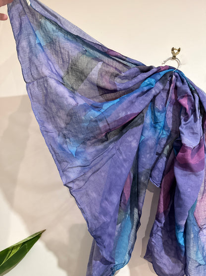 Hand-dyed Silk Scarf