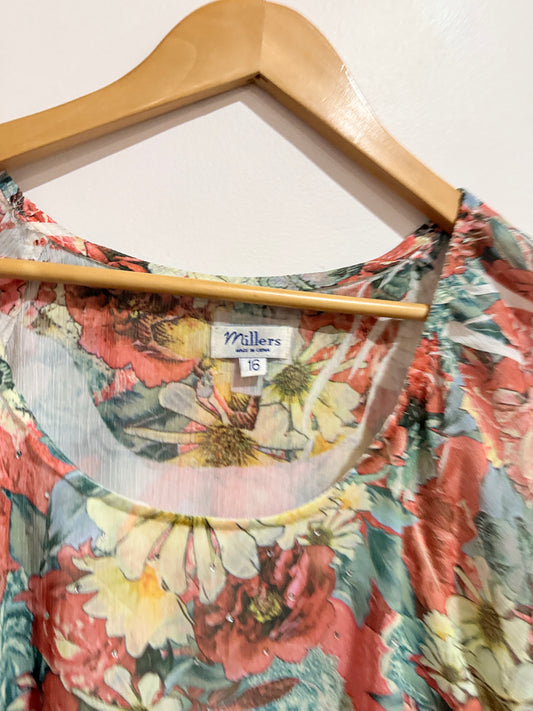 Millers Bohemian-style Top Size 16
