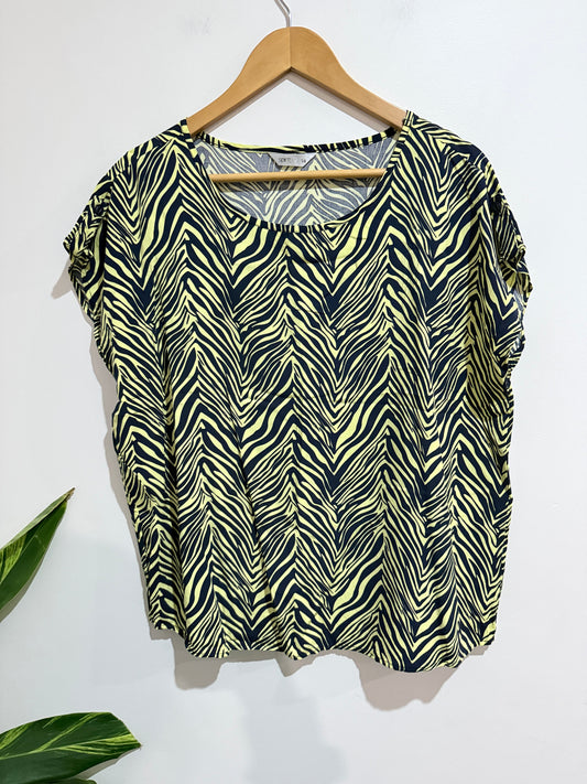 Spirit Zebra Print Top Size 14