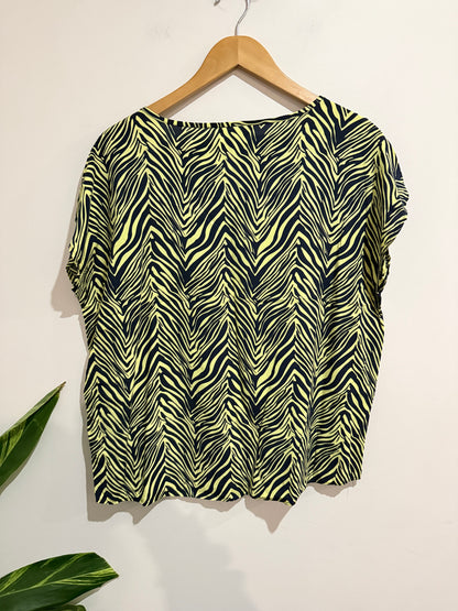 Spirit Zebra Print Top Size 14