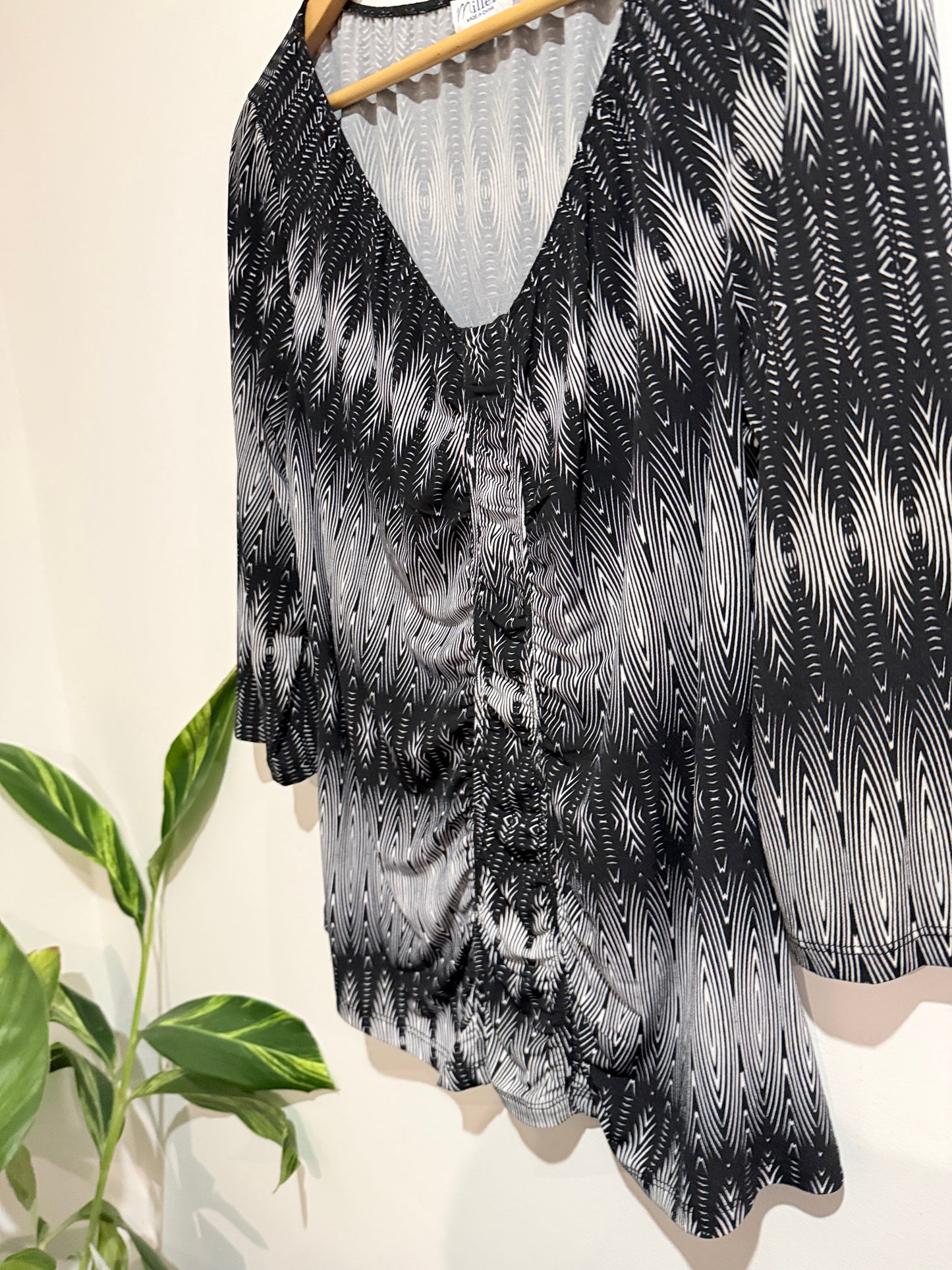 Millers Geometric Print Top Size 16