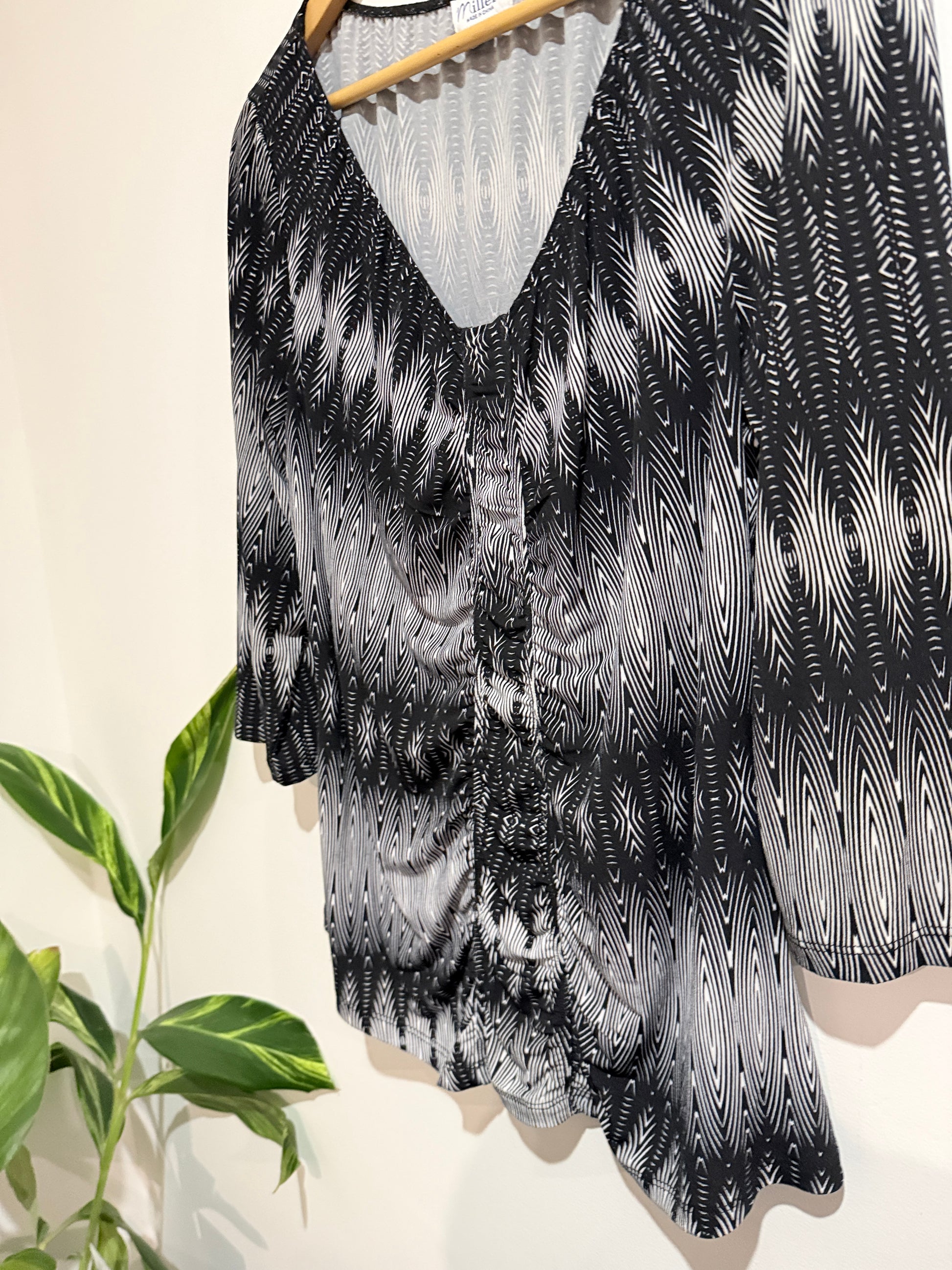 Millers Geometric Print Top Size 16