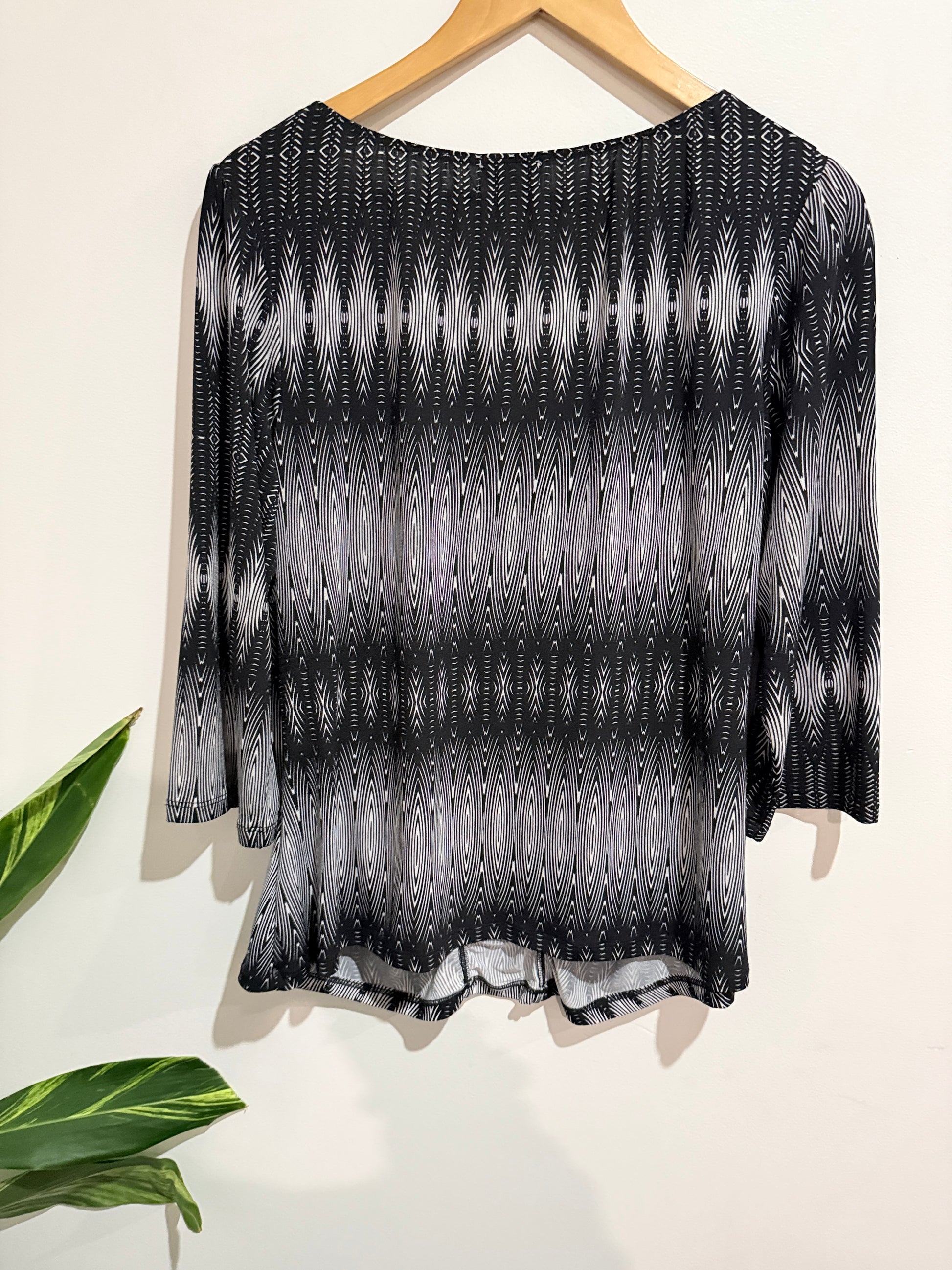 Millers Geometric Print Top Size 16