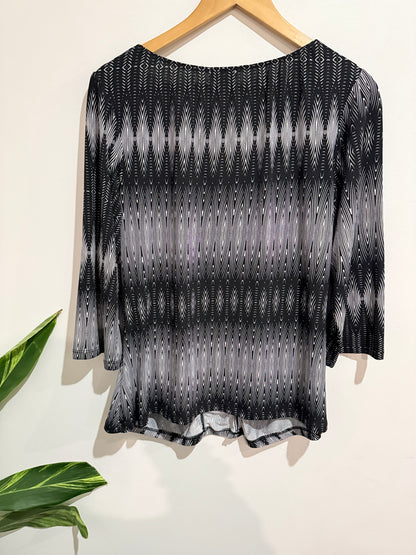 Millers Geometric Print Top Size 16