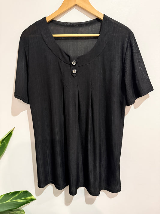 Jia Yi S.A.S Textured Fabric Top Size U/Arm to U/Arm 55cm