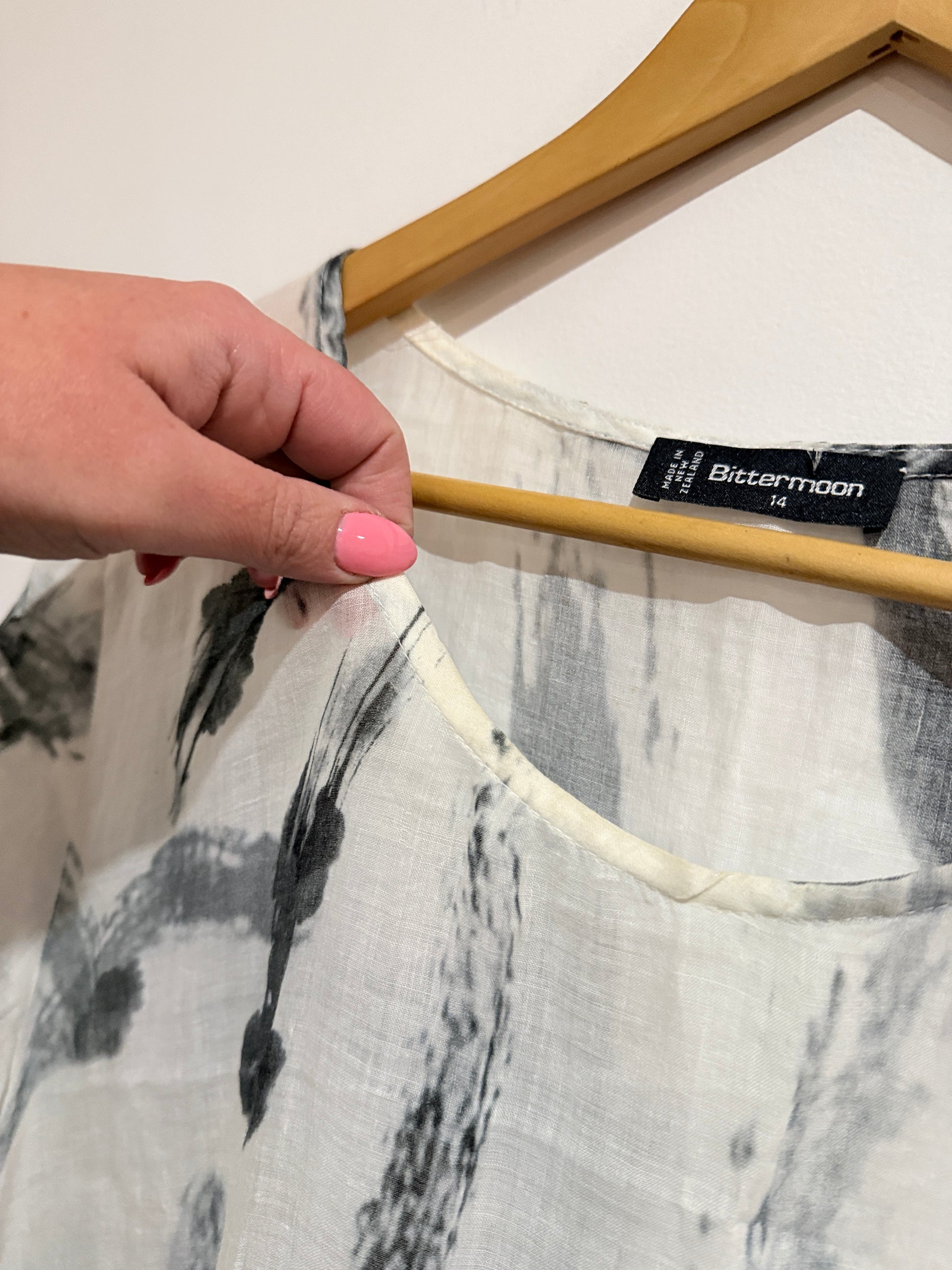 Bittermoon Oversized Tunic Dress Size 14