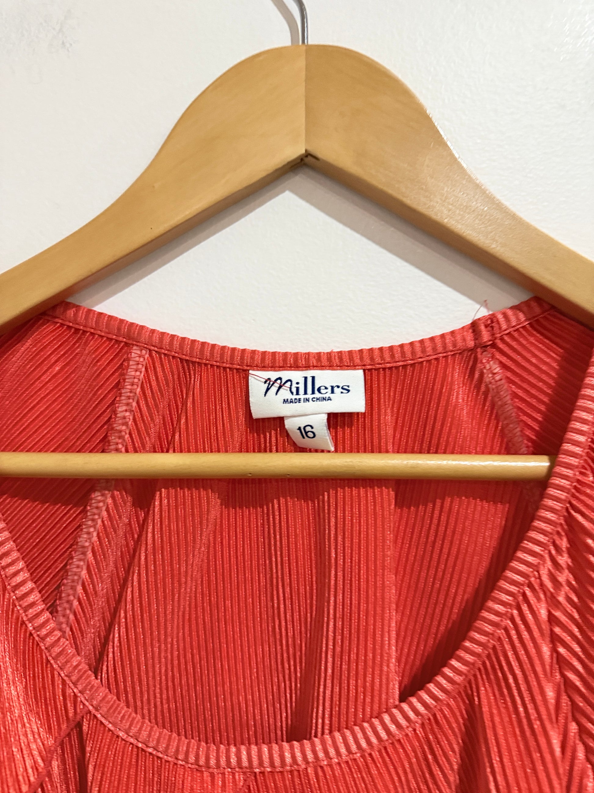 Millers Ruffle Front Shirt Size 16