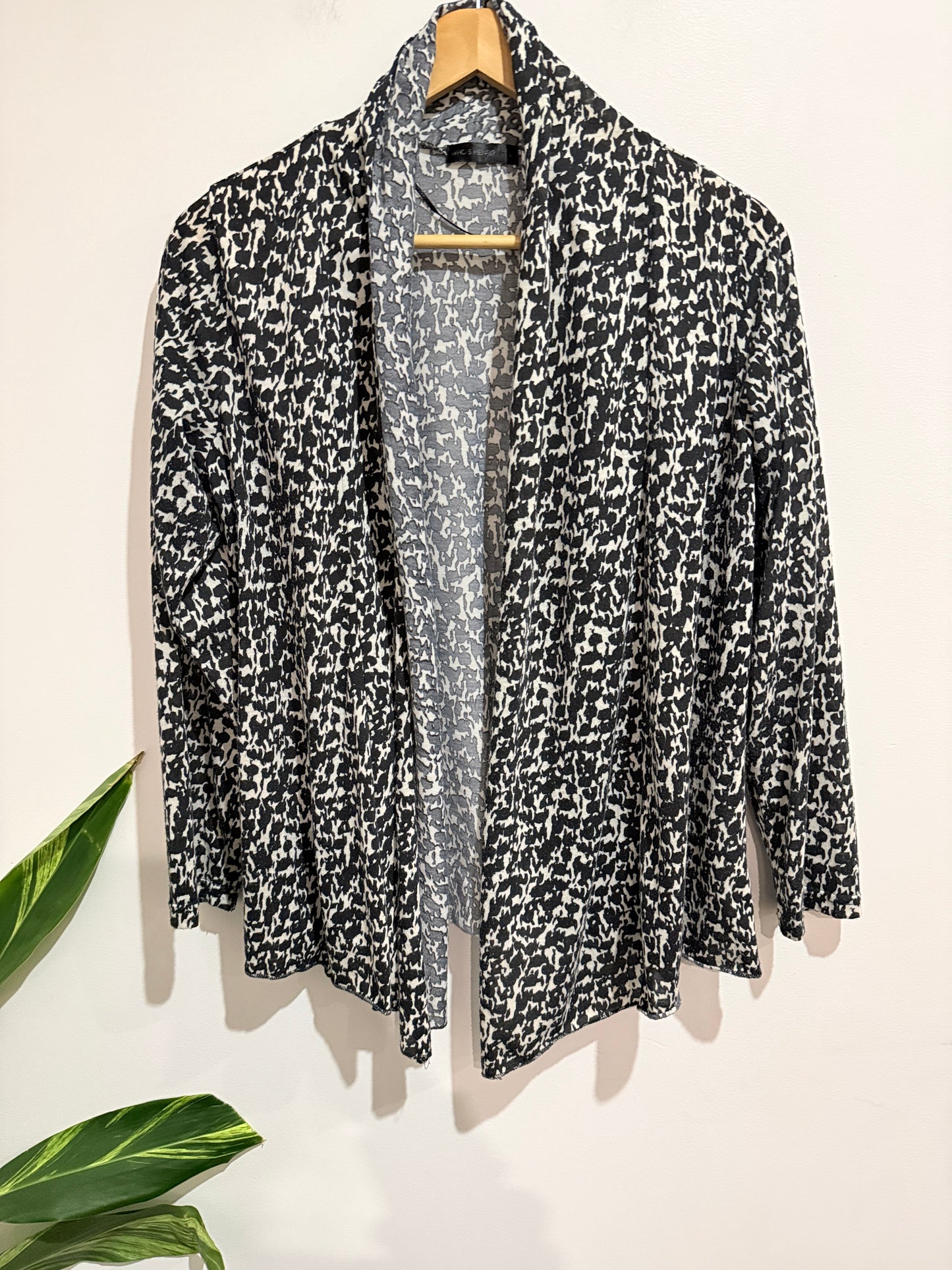 Who's Henri? Open-front Cardigan Blazer Size L