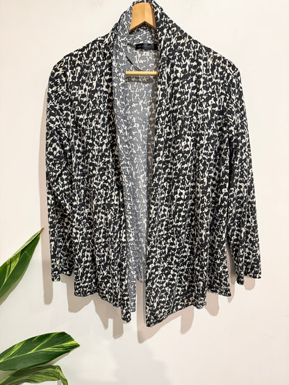Who's Henri? Open-front Cardigan Blazer Size L