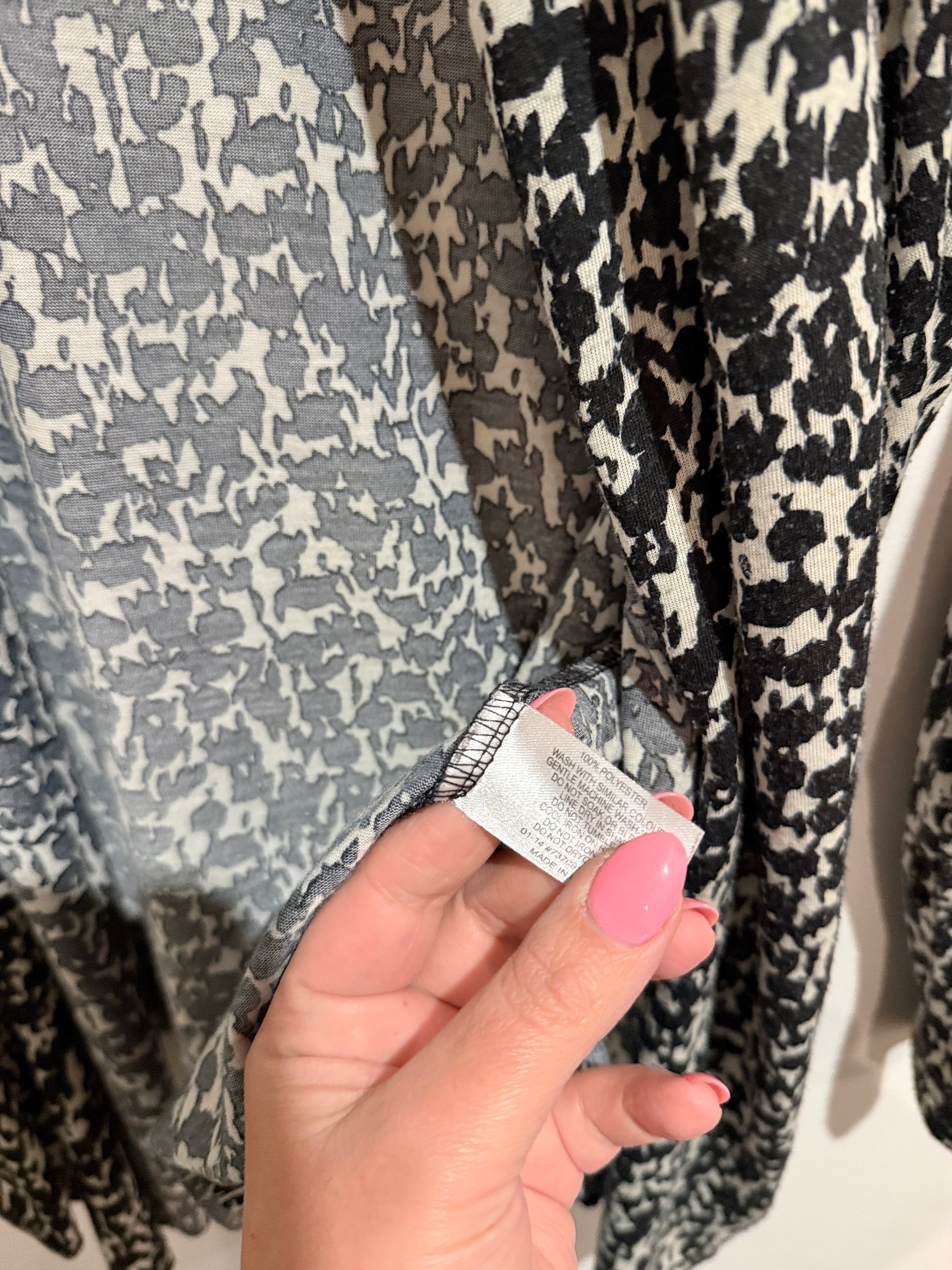 Who's Henri? Open-front Cardigan Blazer Size L