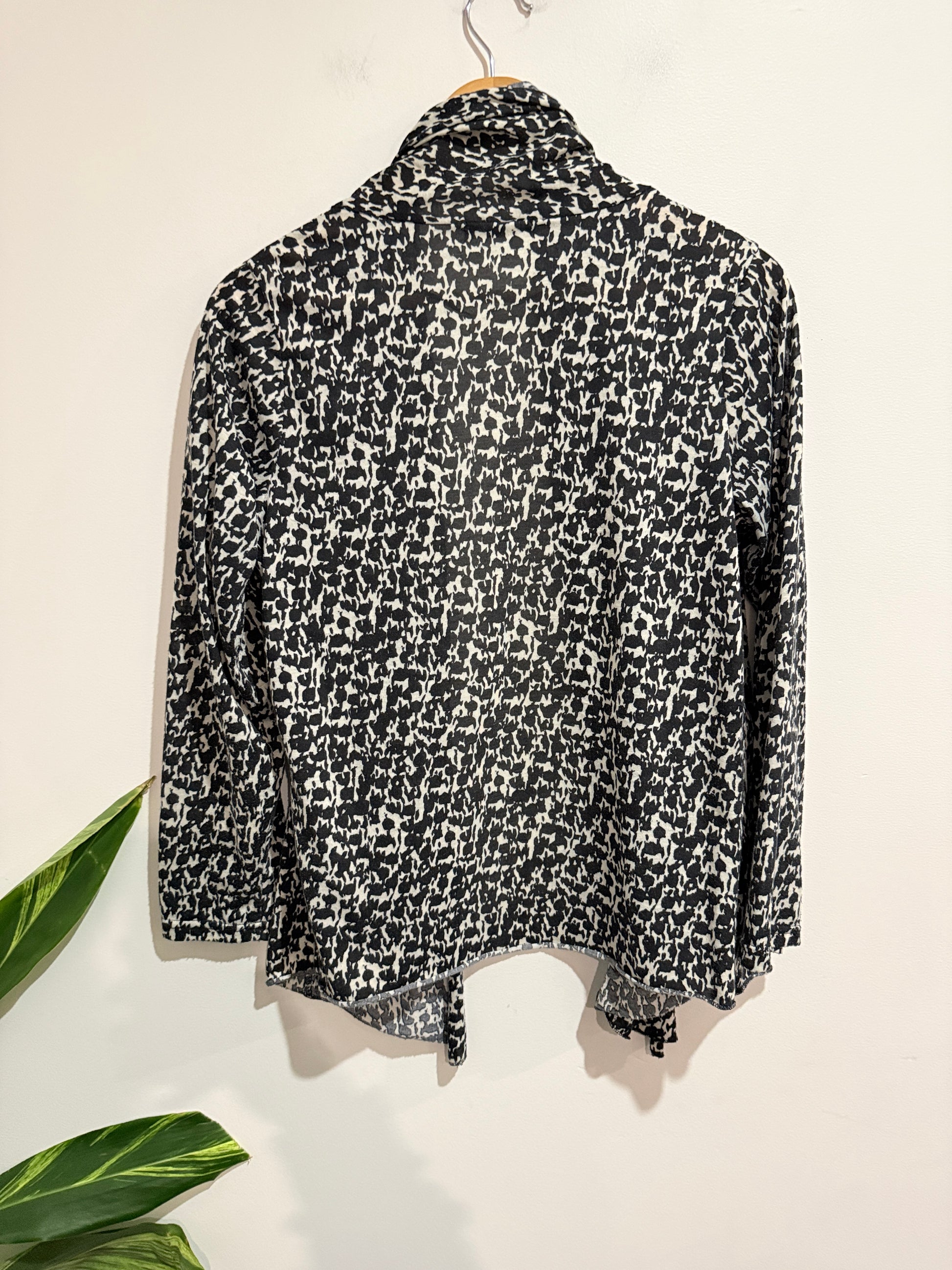 Who's Henri? Open-front Cardigan Blazer Size L
