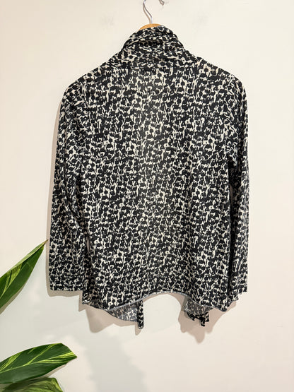 Who's Henri? Open-front Cardigan Blazer Size L