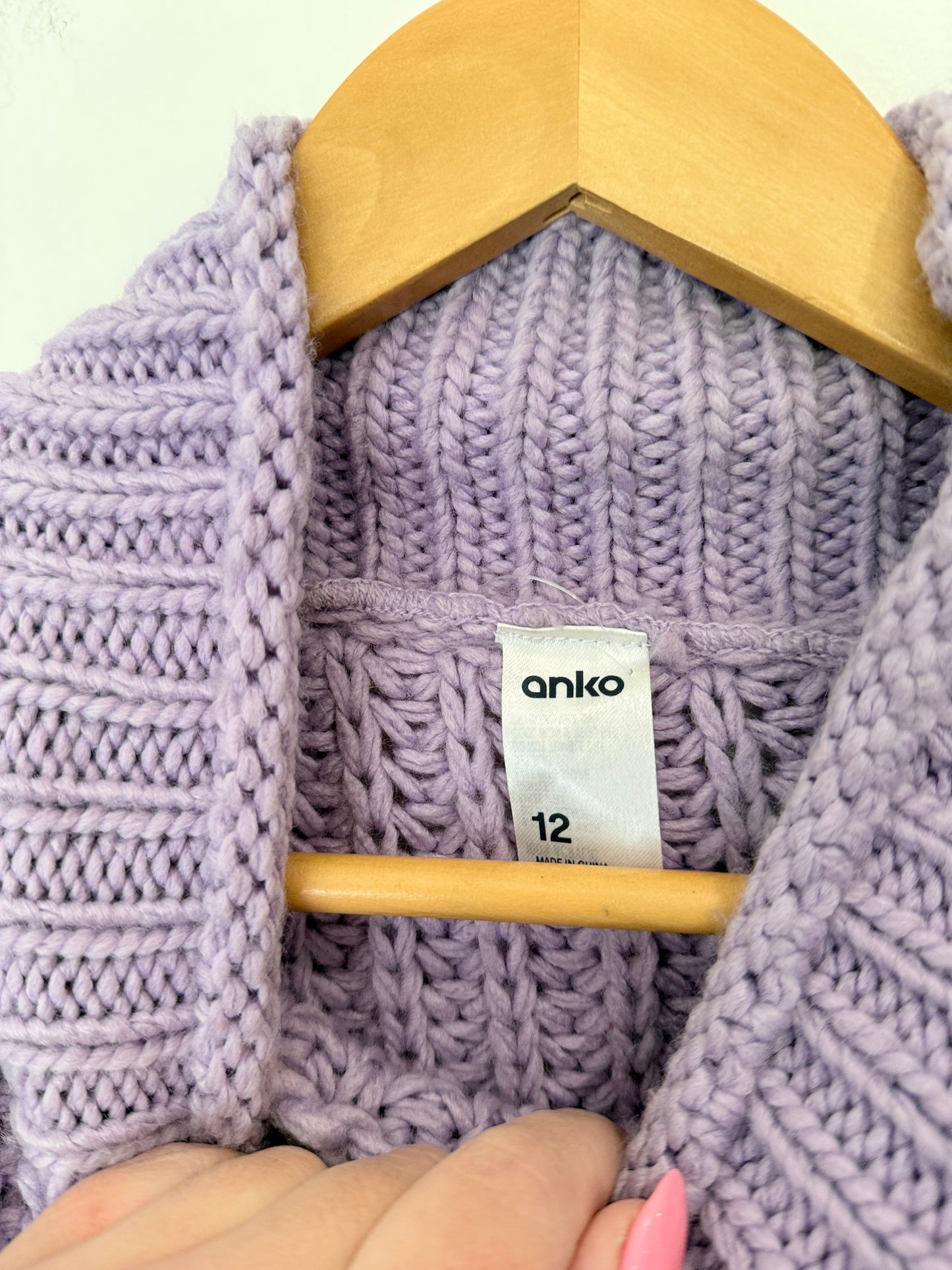 Anko Chunky Knit Sweater Size 12