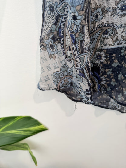 Miladys Patchwork Paisley Print Shirt Size 16/40