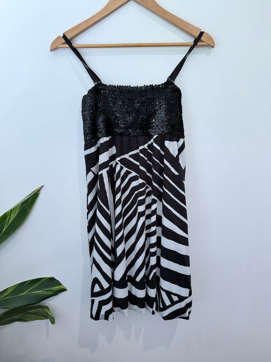 Gham Yee Ghoon Zebra Print Dress