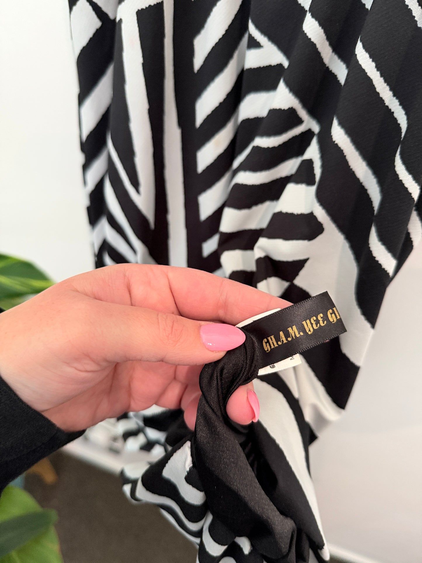 Gham Yee Ghoon Zebra Print Dress