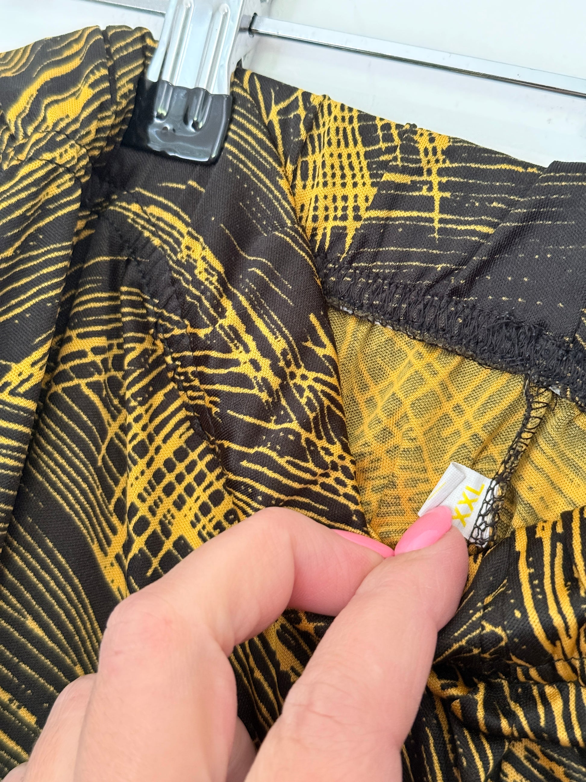 XXL | Waist 78cm High-waisted Patterned Trousers