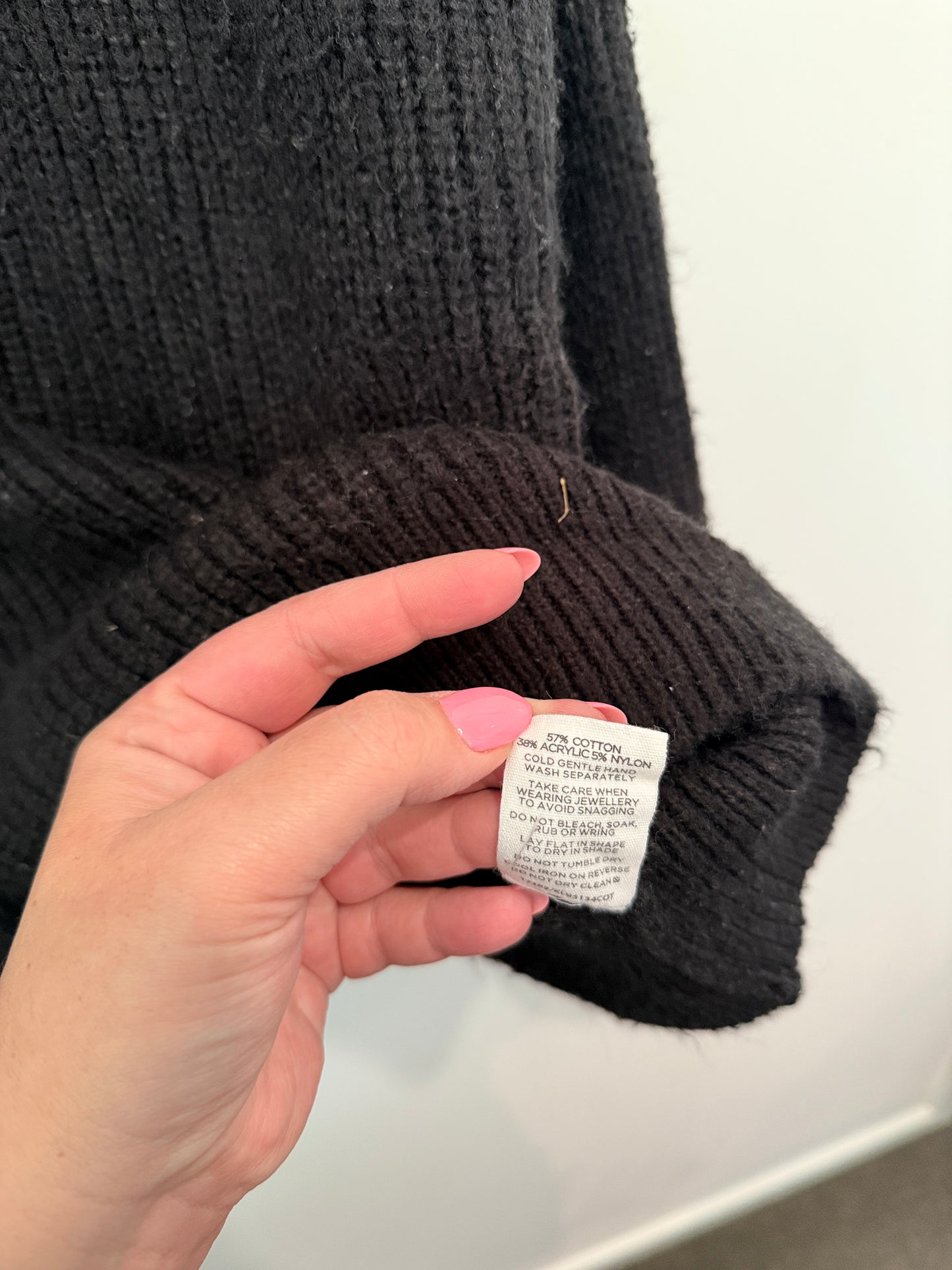 Glassons Rib-knit Half-zip Sweater Size L