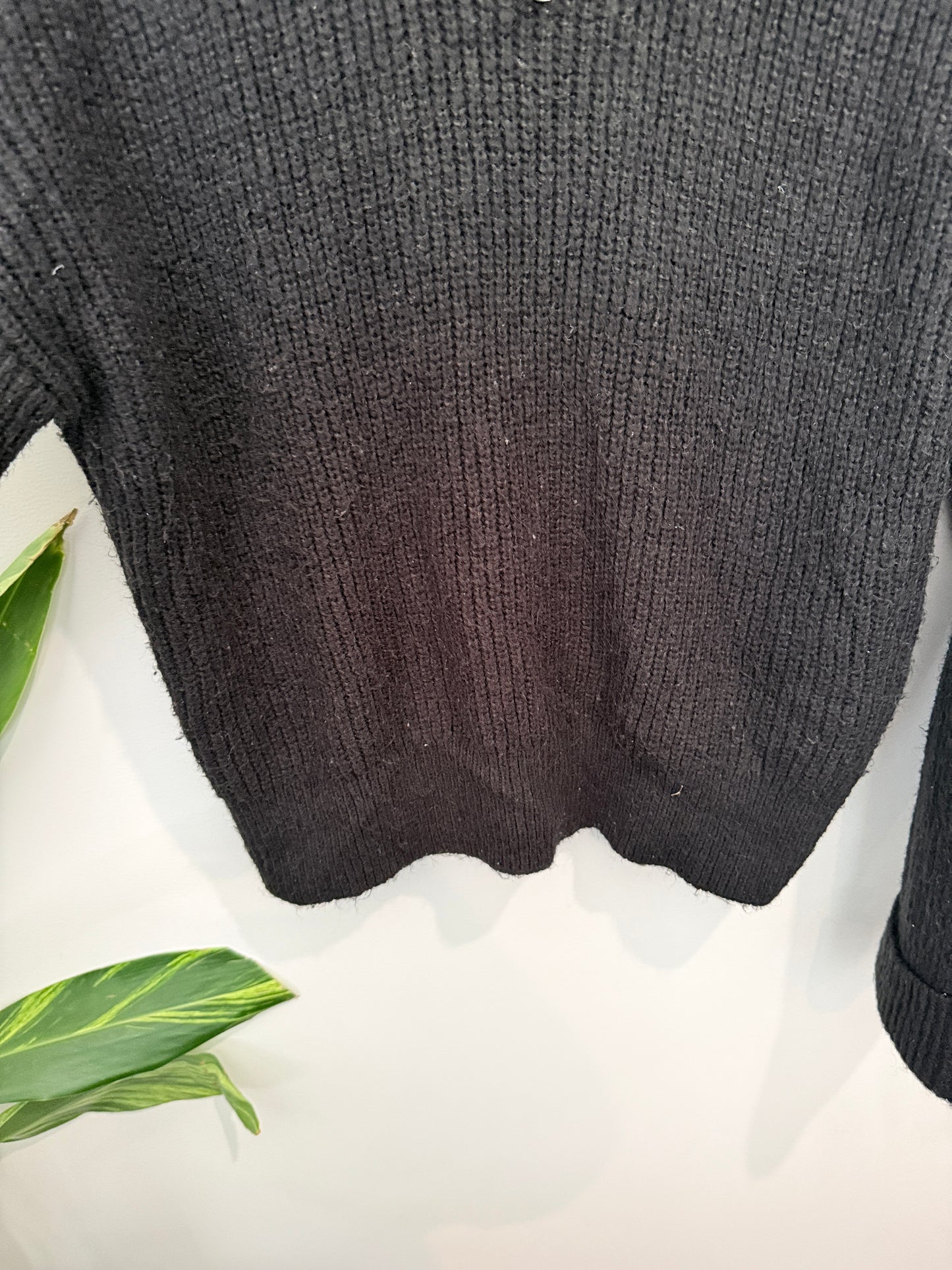 Glassons Rib-knit Half-zip Sweater Size L