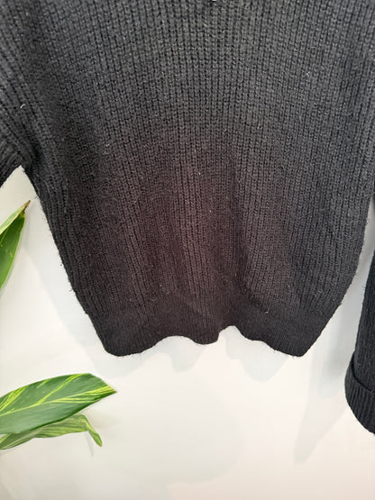 Glassons Rib-knit Half-zip Sweater Size L