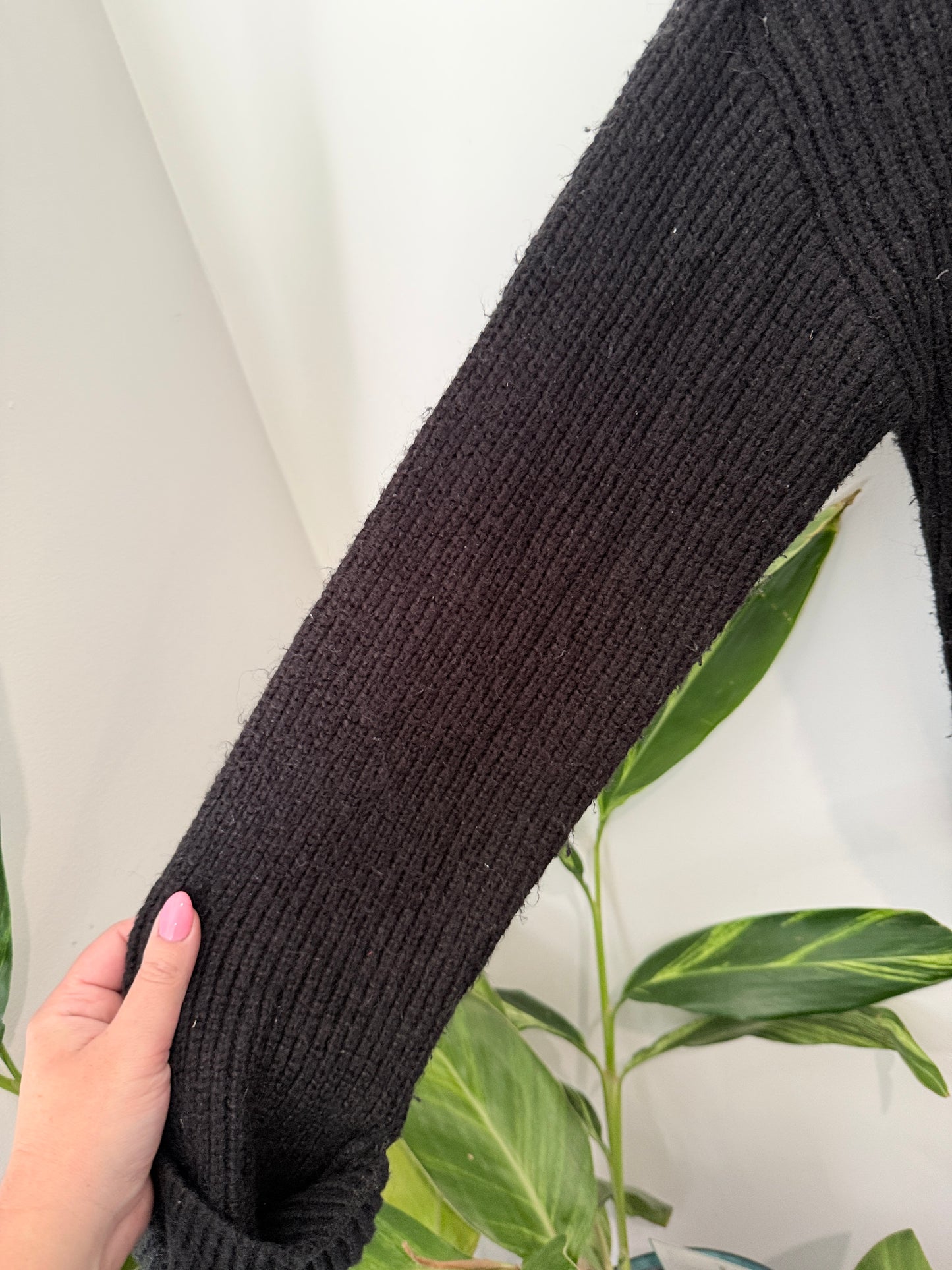 Glassons Rib-knit Half-zip Sweater Size L