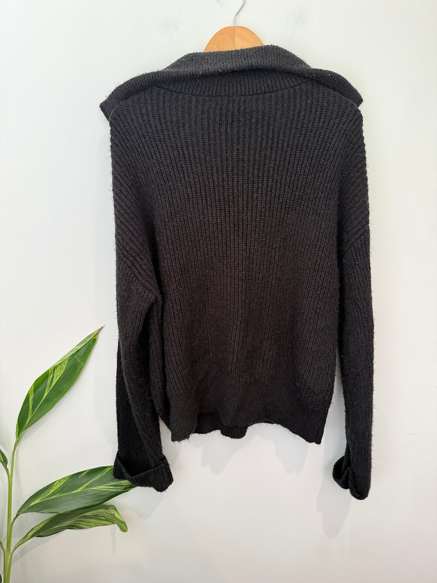 Glassons Rib-knit Half-zip Sweater Size L