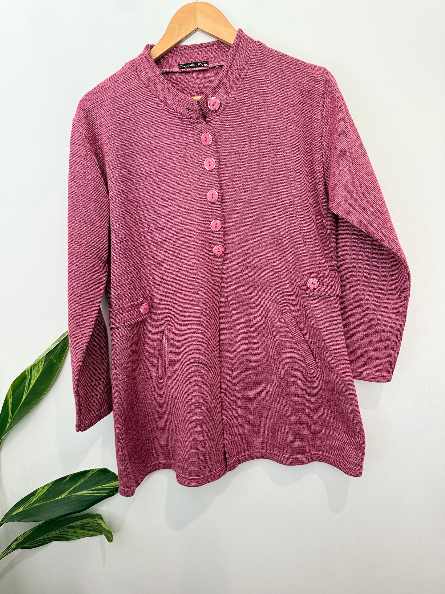 Tripple-v Longline Knit Cardigan Sweater Size XXL | U/Arm to U/Arm 55cm