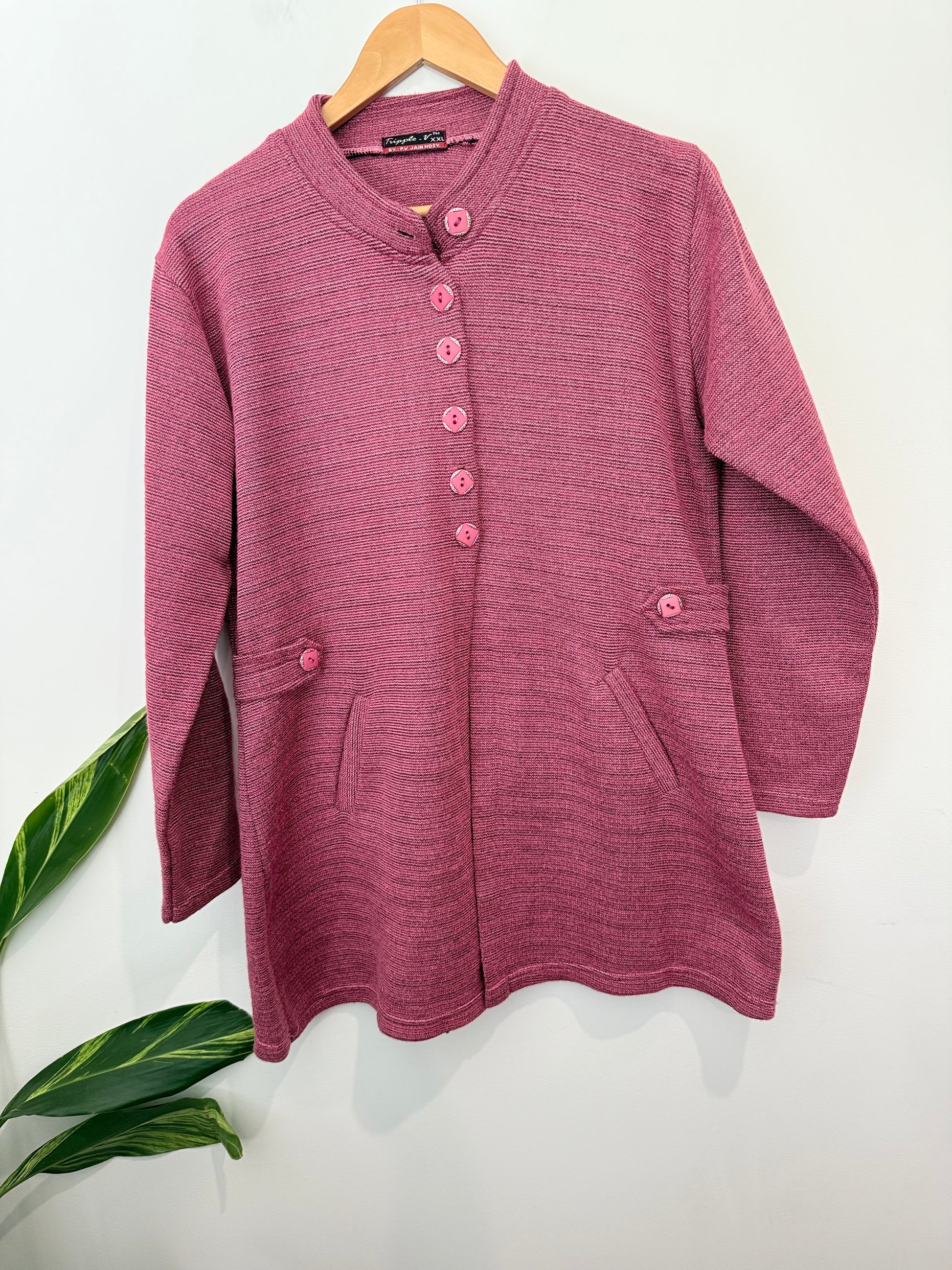 Tripple-v Longline Knit Cardigan Sweater Size XXL | U/Arm to U/Arm 55cm