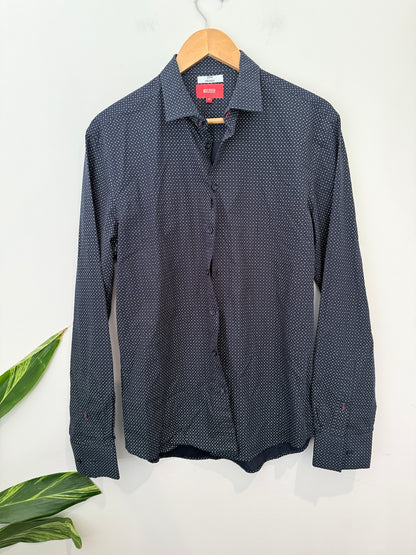 John Hedges Slim-fit Long-sleeve Shirt Size M