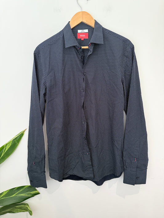 John Hedges Slim-fit Long-sleeve Shirt Size M