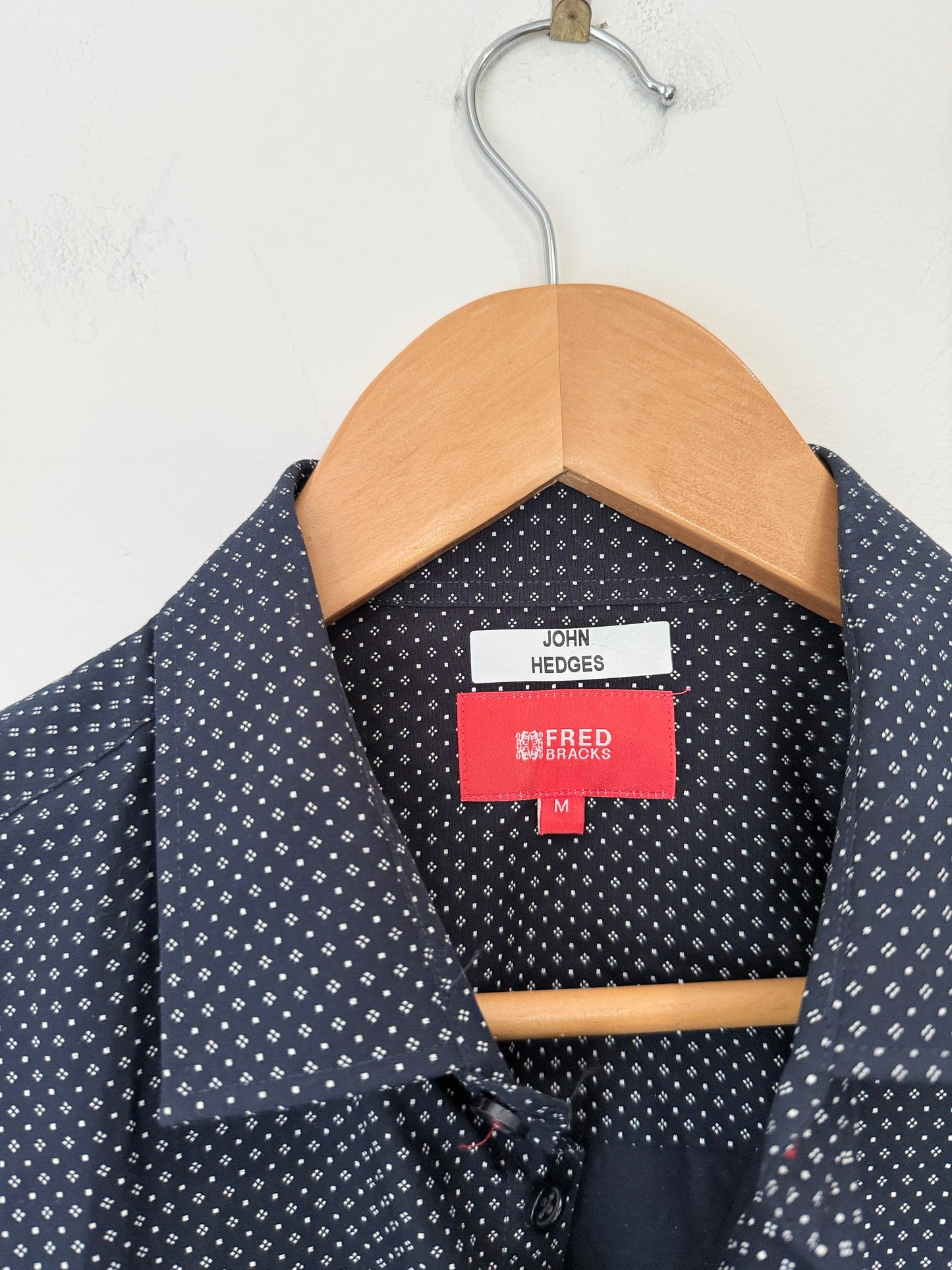 John Hedges Slim-fit Long-sleeve Shirt Size M