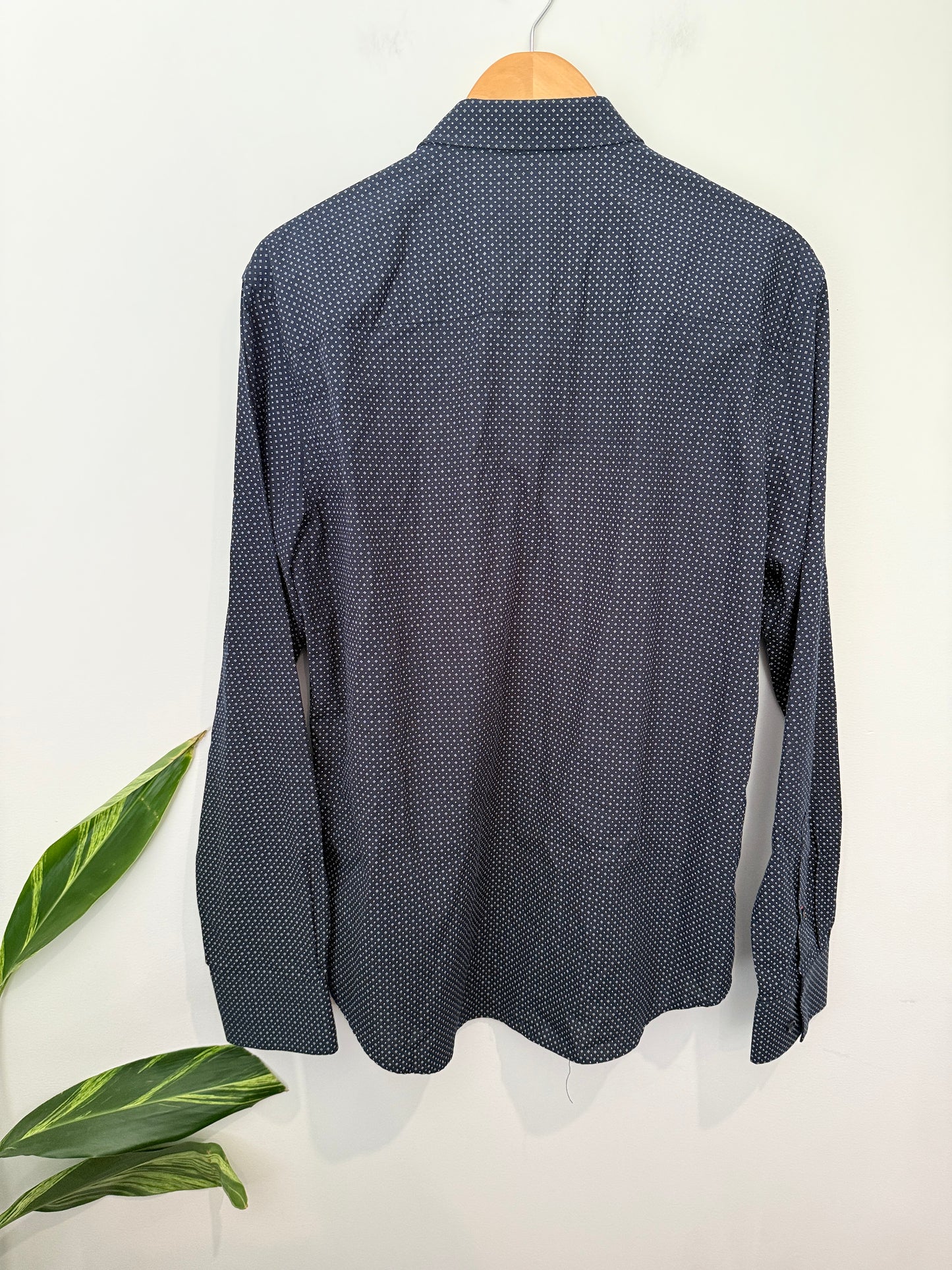 John Hedges Slim-fit Long-sleeve Shirt Size M