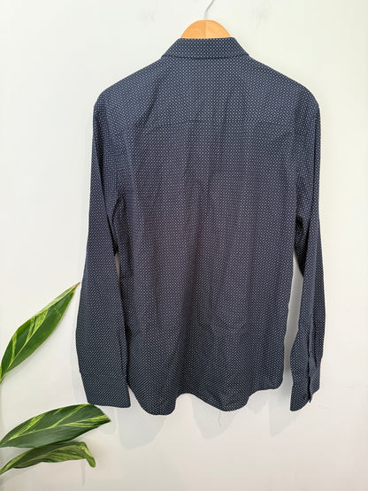 John Hedges Slim-fit Long-sleeve Shirt Size M