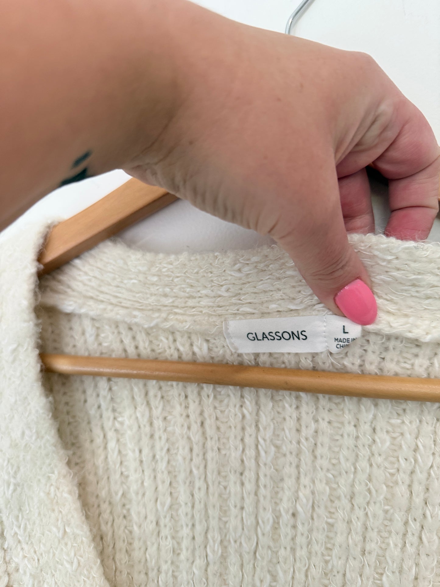 Glassons Button Knitted Cardigan Size L