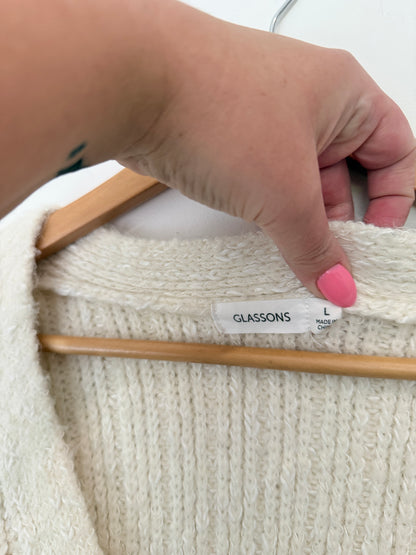 Glassons Button Knitted Cardigan Size L