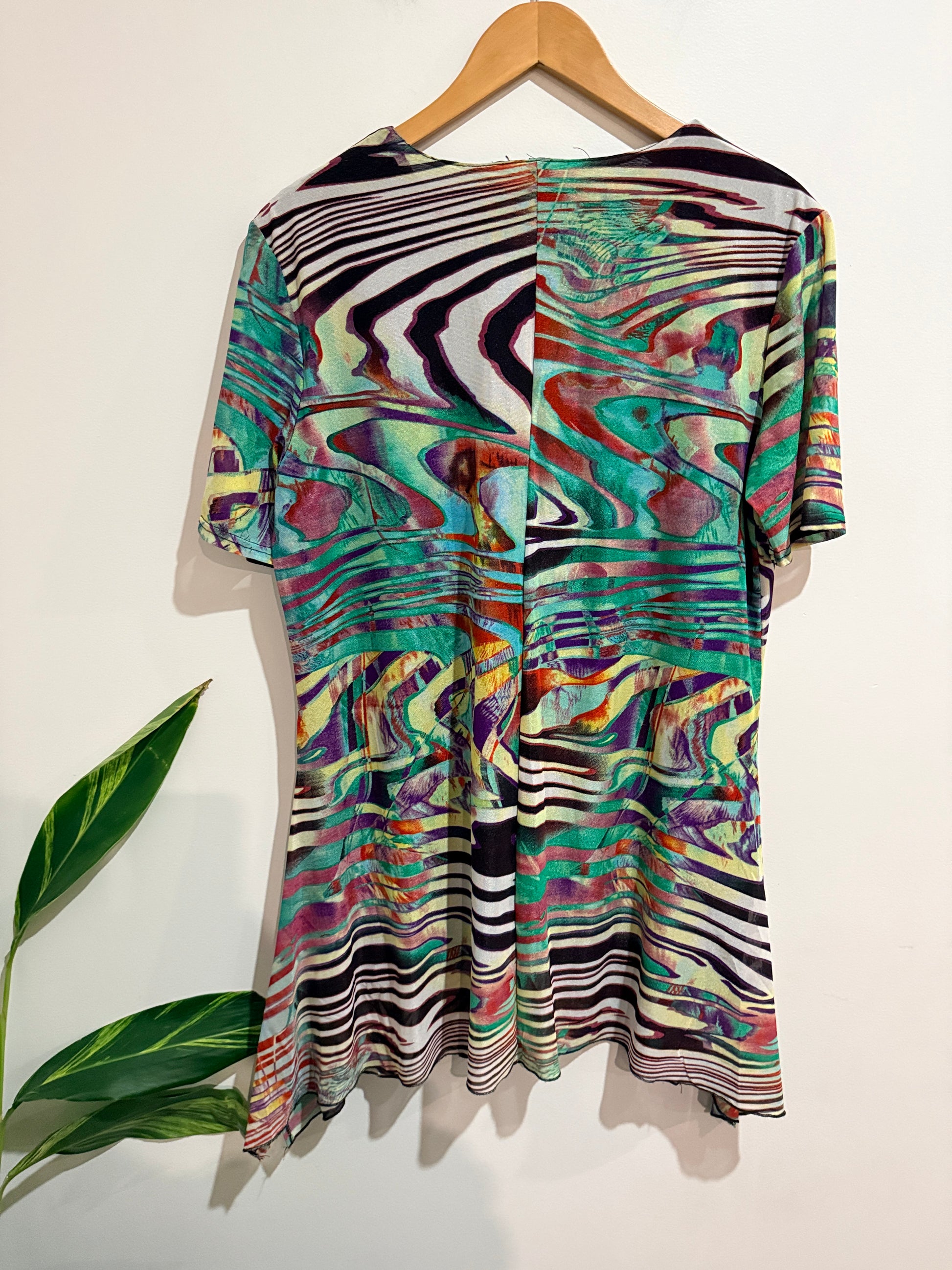 Brand Unknown Abstract Print Tunic Dress Size XL